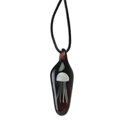 Tall Jellyfish Pendant - White/Black Glow 83100W View 3