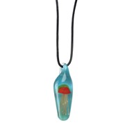 Tall Jellyfish Pendant - Orange/Blue Glow 83101OR View 3