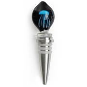 Jellyfish Wine Stopper - Blue/Black Glow 83901B View 3