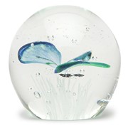 Small Paperweight - Butterfly Blue Glow 95279 View 3