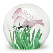 Small Paperweight - Butterfly Pink Glow 95289 View 3