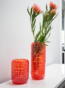 Cubic Tall Vase - Coral 503005B View 3