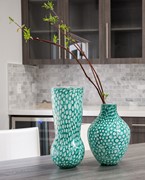 Mod Rings Bulb Vase - Blue Teal 26721A View 3