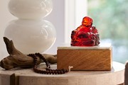 Laughing Buddha - Red Amber 25442R View 3