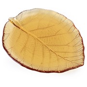Small Leaf Plate - Amber 503011A View 3