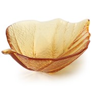 Small Leaf Bowl - Amber 503012A View 3