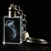 Crystal Keychain - Sea Nettle, Blue LED 51905B View 3