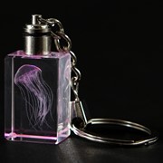 Crystal Keychain - Sea Nettle, Multicolor LED 51905M View 3