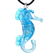 Seahorse Pendant - Aqua Glow 83402AQ View 3