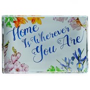 DeskPop Crystal Paperweight - Home is Wherever You Are 51105HOM View 3