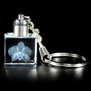Crystal Keychain - Orchid Purple LED 51912ORC View 3