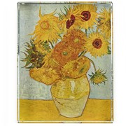DeskPop Crystal Paperweight - Sunflowers 51104SUN View 3