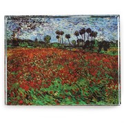 DeskPop Crystal Paperweight - Field of Poppies 51105POP View 3