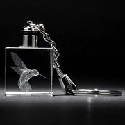 Crystal Keychain - Hummingbird 51912HB View 3