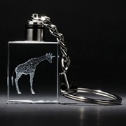 Crystal Keychain - Giraffe 51915GF View 3