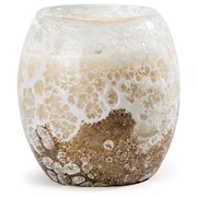 Glisten + Glass Candle White Sandstone 28211W-CL View 3