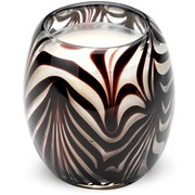 Glisten + Glass Candle Zebra Glow 28205ZB-CL View 3