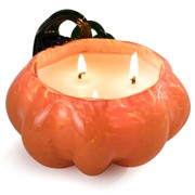 Glisten + Glass Pumpkin Candle - Pumpkin Caramel Crunch 26713A-CL View 3