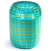 Glisten+Glass Grid Beehive, Mojito Blue - White Tea + Ginger 503007A-CL View 3