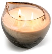 Glisten+Glass 2-Wick Candle - Gallo, Grey - Slate 505011A-CL View 3
