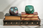Glass Votive - Geometrix Patina Copper 28301PC View 3