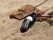 Tall Jellyfish Pendant - White/Black Glow 83100W View 4