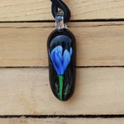 Floral Pendant - Tulip, Blue 83305B View 4