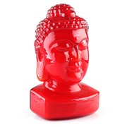 Guanyin (Female Buddha) Head - Red 25439R View 4