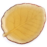 Small Leaf Plate - Amber 503011A View 4