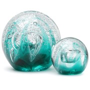 Large Paperweight - Ice Cave Teal Glow 91194TL View 4
