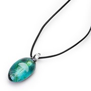 Jellyfish Pendant - Aqua Silver Glow 83103W View 4