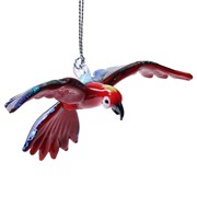 Glassdelights Ornament Flying Macaw - Scarlet 26954 View 4