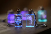 Crystal Keychain - Moon Jelly, Blue LED 51904B View 4