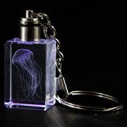Crystal Keychain - Sea Nettle, Multicolor LED 51905M View 4
