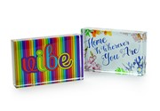 DeskPop Crystal Paperweight - Rainbow Vibe 51105RB View 4