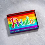 DeskPop Crystal Paperweight - Pride 51105PRD View 4