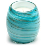 Glisten + Glass Candle Blue Gold Shimmer 28208BG-CL View 4