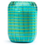 Glisten+Glass Grid Beehive, Mojito Blue - White Tea + Ginger 503007A-CL View 4