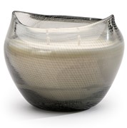 Glisten+Glass 2-Wick Candle - Gallo, Grey - Slate 505011A-CL View 4