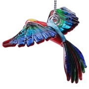 Glassdelights Ornament Flying Macaw - Scarlet 26954 View 5