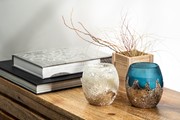 Glisten + Glass Candle Blue Sandstone 28211B-CL View 5