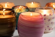 Glisten + Glass Candle Zebra Glow 28205ZB-CL View 5