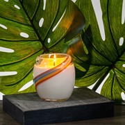 Glisten + Glass Candle - Rainbow Stripe 28209RB-CL View 5