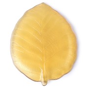 Small Leaf Plate - Amber 503011A View 6