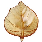 Small Leaf Bowl - Amber 503012A View 6