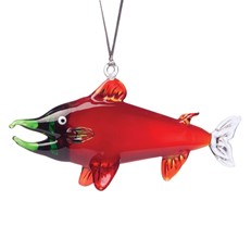 Glassdelights Ornament Red King Salmon