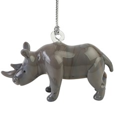 Glassdelights Ornament Rhinoceros
