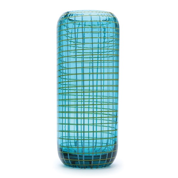 Cubic Tall Vase - Mojito Blue