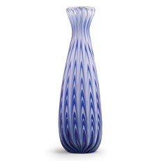 Chevron Bottle Royal Blue Vase
