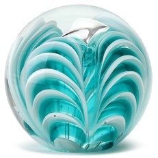 Large Paperweight - Zebra Teal